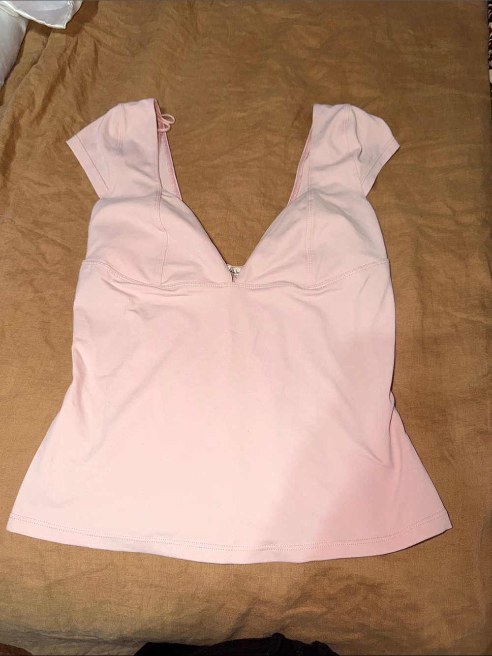 Light Pink V-Neck Tank Top